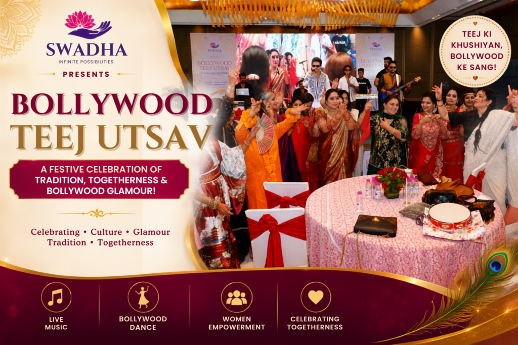 Bollywood Vibes Light Up Delhi as Swadha Club Hosts Grand Teej Mahotsav