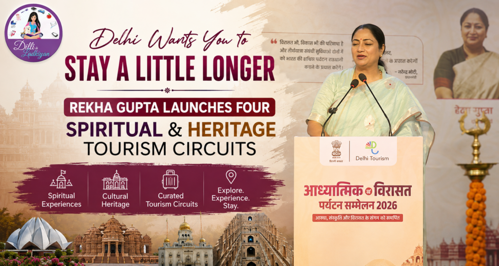 Delhi Wants You to Stay a Little Longer: Delhi CM Rekha Gupta Launches Four Spiritual & Heritage Tourism Circuits